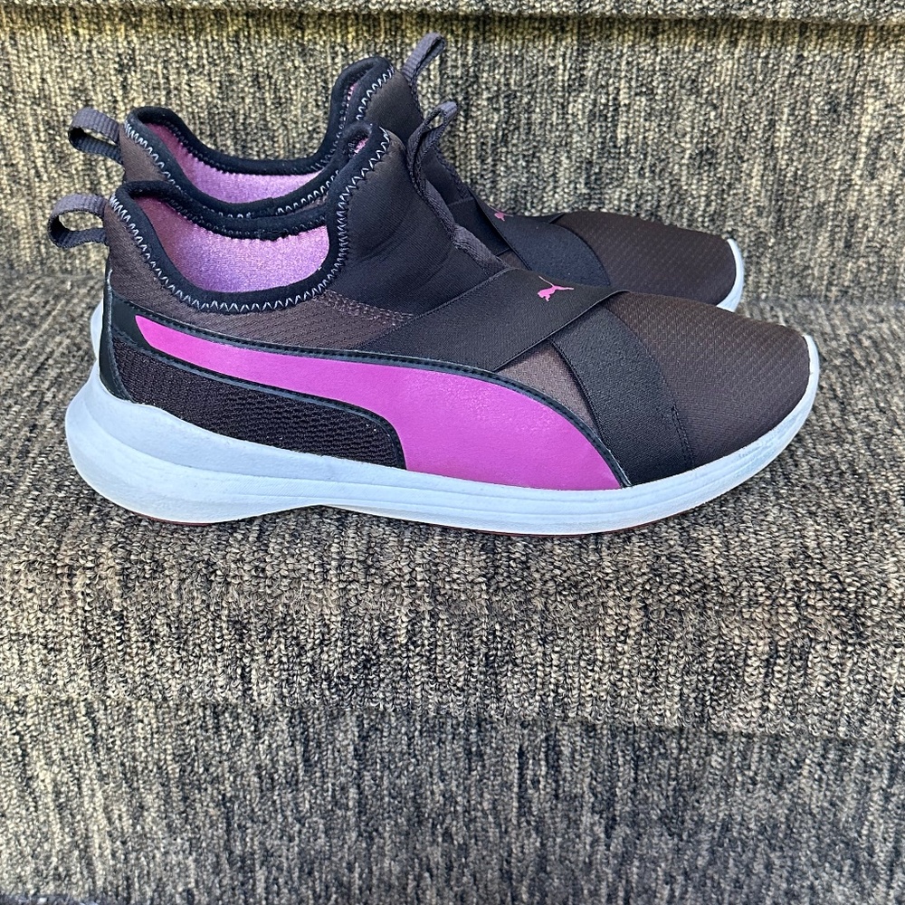 Puma Radiate Mid. Womens Slip-on Shoes,Sneakers Brown/Pink. Size 9 .